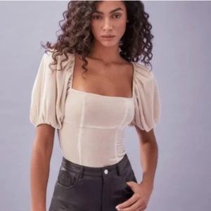 Reformation Cream Puff Sleeve Blouse